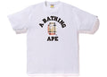 BAPE Check College Tee White/Beige