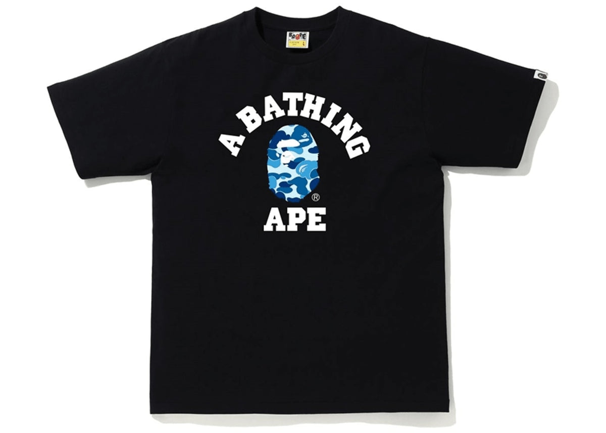 BAPE ABC Camo College Tee Black/Blue