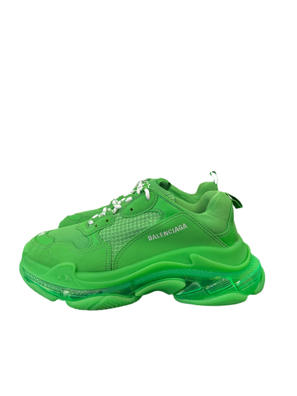 Balenciaga Triple S Neon Green Size 43 UK / US 10
