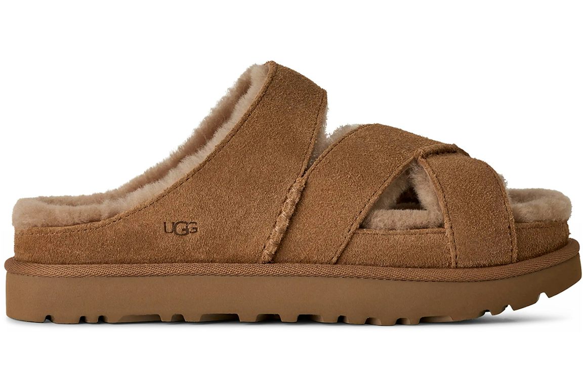UGG Greenport Cross Strap Slide - Chestnut (Women's)